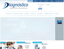 Tablet Screenshot of diagnosticolaboratorio.com.br